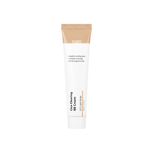 PURITO BB Крем для чувствительной кожи Cica Clearing bb Cream #21 Light Beige 30 #1