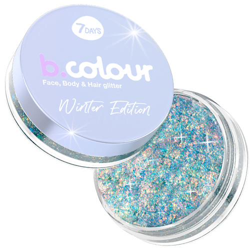 7DAYS Глиттер для глаз лица тела волос B.COLOUR #1