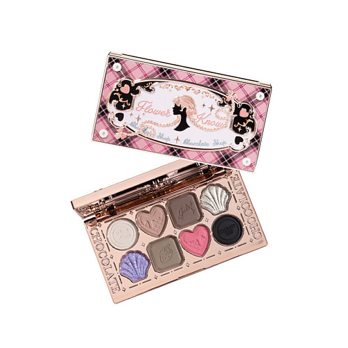 FLOWER KNOWS Палетка теней Chocolate Wonder-Shop Eight-Color Eyeshadow #1