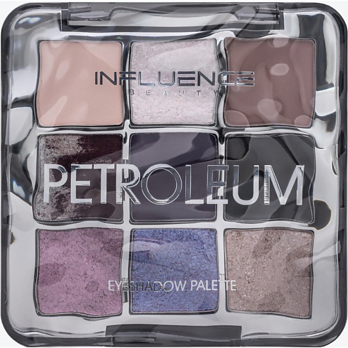 INFLUENCE BEAUTY Палетка теней, шелковистая текстура Petroleum #1