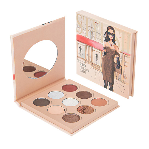 ЛЭТУАЛЬ Палетка для макияжа глаз "STYLISH" EYESHADOWS PALETTE #1