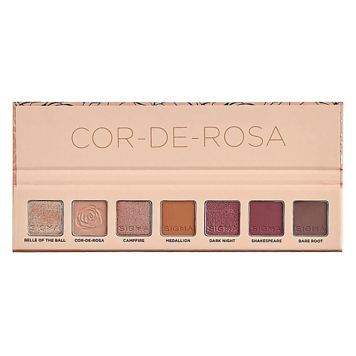 SIGMA BEAUTY Палетка теней Cor-De-Rosa Mini Eyeshadow Palette #1
