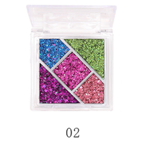 FARRES Тени для век "Heavy Metal Glitter" 5 цветов #1