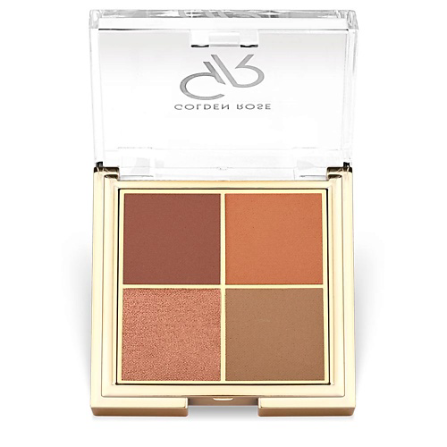 GOLDEN ROSE Тени для век QUATTRO eyeshadow palette #1