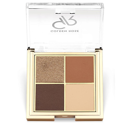 GOLDEN ROSE Тени для век QUATTRO eyeshadow palette #1