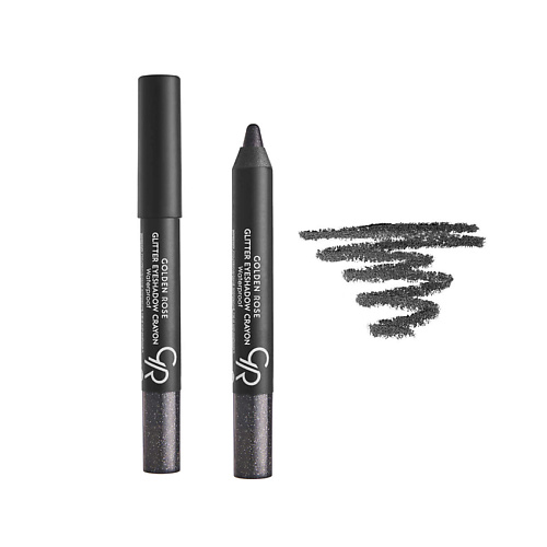 GOLDEN ROSE Тени-карандаш GLITTER EYESHADOW CRAYON WATERPROOF #1