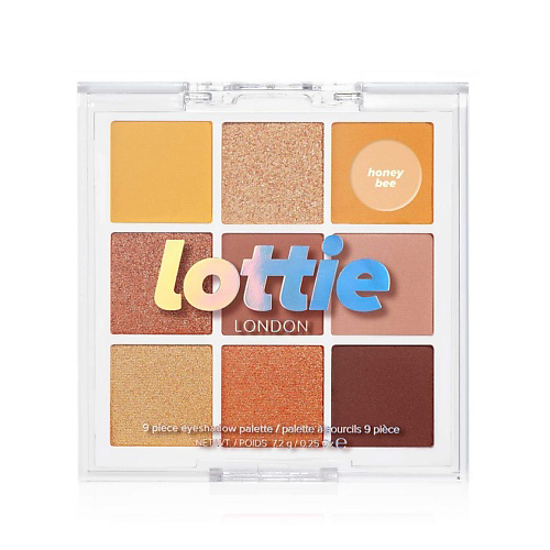 LOTTIE LONDON Палетка теней для век 9 оттенков Honey Bee #1