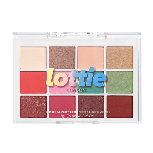 LOTTIE LONDON Палетка теней для век 12 оттенков Cherry Pop #1