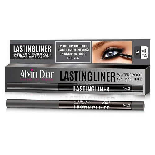 ALVIN D’OR Карандаш для глаз гелевый водостойкий LASTINGLINER #1
