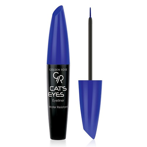 GOLDEN ROSE Подводка для глаз CAT’S EYES MATTE BLUE #1