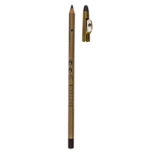 EVELINE Карандаш для глаз с точилкой Eyeliner Pencil #1