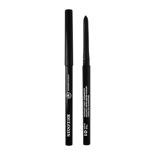RELOUIS Карандаш для глаз RELOUIS ARTISTIC VELVET KAJAL CONTOUR механический водостойкий #1