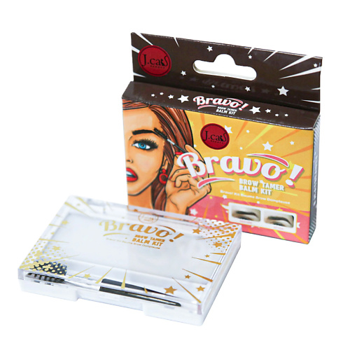 J. CAT BEAUTY Воск для укладки бровей BRAVO! #1