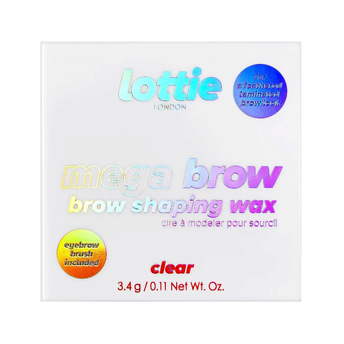LOTTIE LONDON Воск для укладки бровей Mega Brow Clear #1