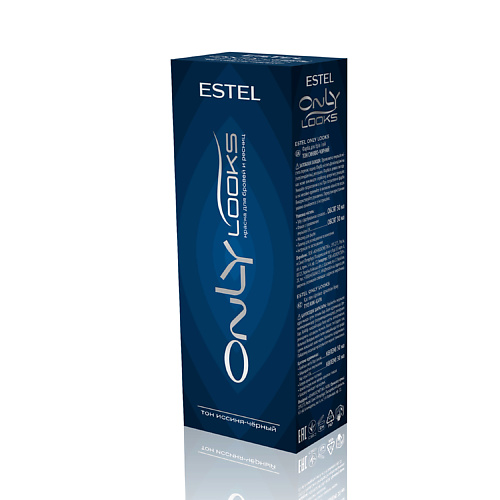 ESTEL PROFESSIONAL Краска для бровей и ресниц ESTEL ONLY looks тон иссиня-черный 03 117 #1