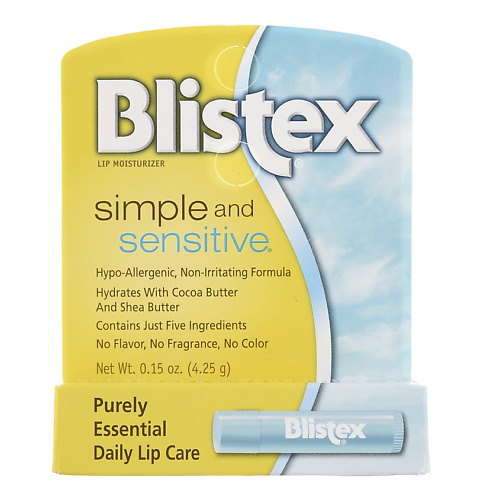 BLISTEX Бальзам для губ без аромата Simple and Sensitive #1