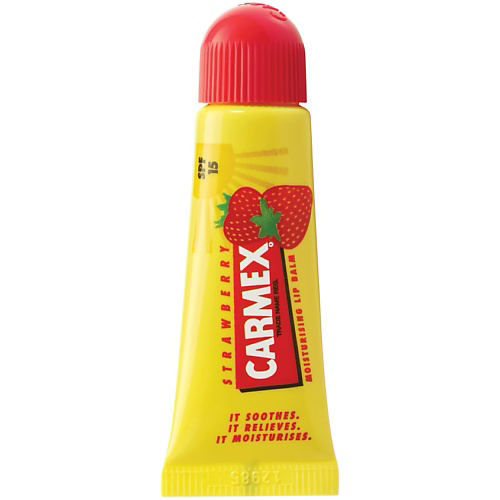 CARMEX Бальзам для губ c ароматом клубники в тубе с SPF 15 #1