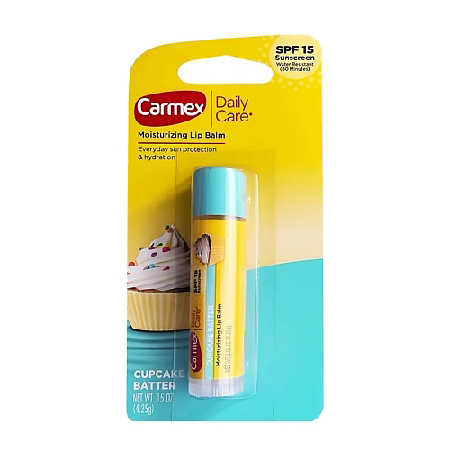 CARMEX Бальзам для губ капкейк SPF15 Cupcake Batter Lip Balm #1