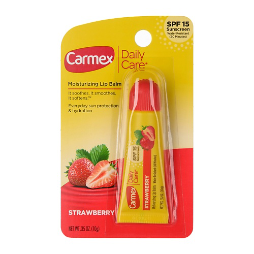 CARMEX Бальзам для губ в тубе клубника SPF 15 #1