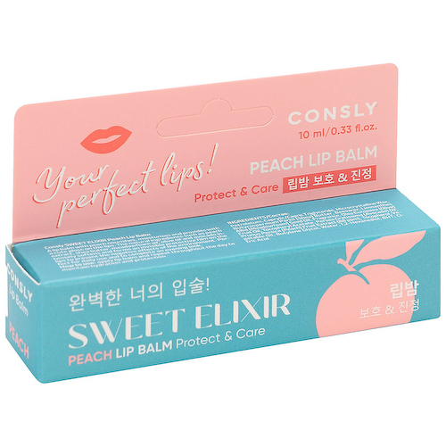 CONSLY Бальзам для губ с экстрактом персика Sweet Elixir #1