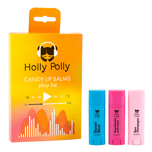 HOLLY POLLY Набор бальзамов для губ CANDY LIP BALMS #1