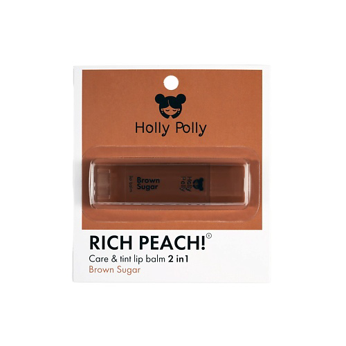 HOLLY POLLY Оттеночный бальзам для губ RICH PEACH! #1
