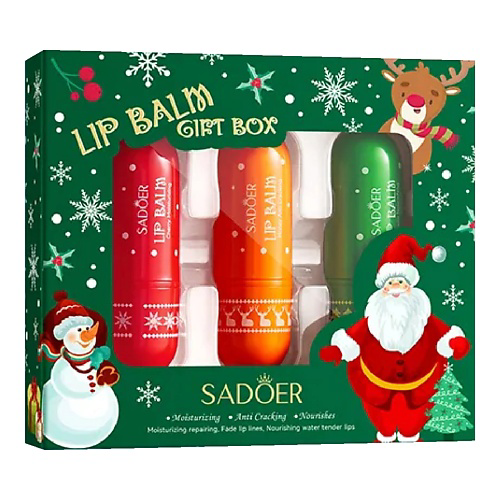 SADOER Набор бальзамов для губ Christmas #1