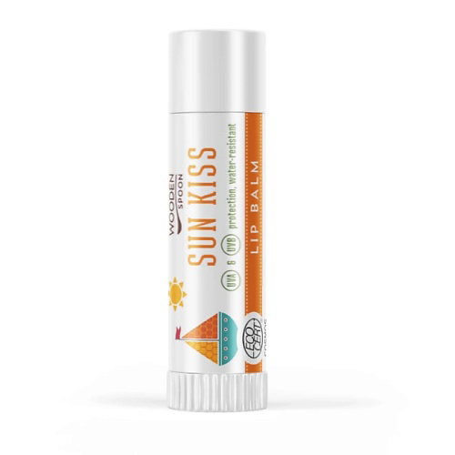 WOODEN SPOON Бальзам для губ солнцезащитный и водостойкий Sun Kiss Uva & Uvb Protection Water Resistant #1