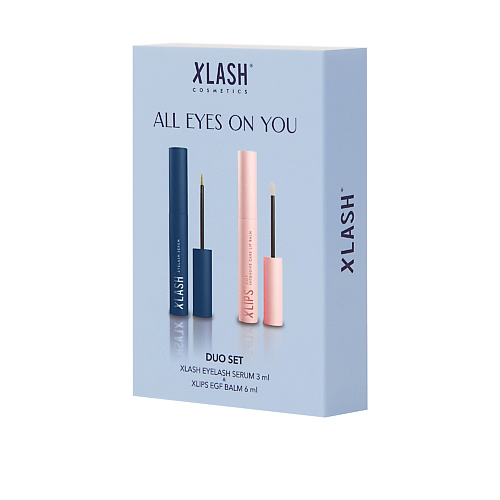 XLASH COSMETICS XLASH cosmetics Набор-дуэт: Сыворотка для роста ресниц и бальзам EGF #1