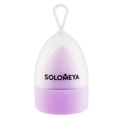 SOLOMEYA Косметический спонж для макияжа, меняющий цвет Color Changing blending sponge Purple-pink #1