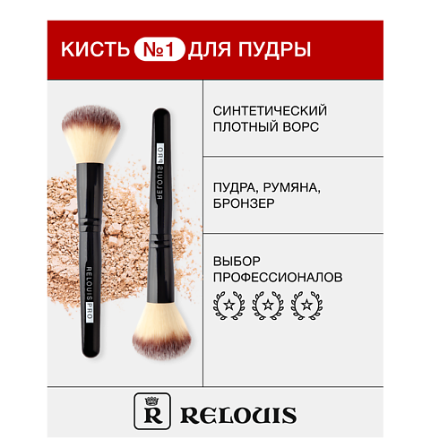 RELOUIS Кисть косметическая № 1 для пудры #1