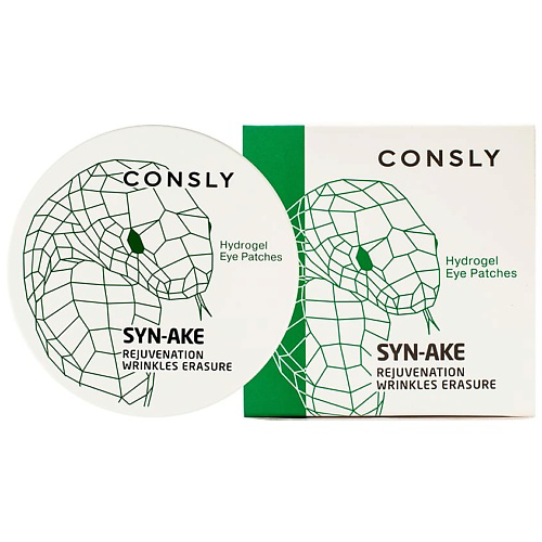 CONSLY Патчи для области вокруг глаз гидрогелевые с пептидом Syn-Ake Hydrogel Eye Patches #1