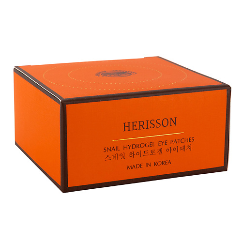 HERISSON Гидрогелевые патчи под глаза с секретом улитки Snail Hydrogel Eye Patches #1
