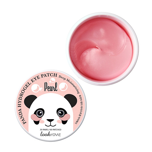LOOK AT ME Патчи для глаз гидрогелевые с экстрактом жемчуга Panda Hydrogel Eye Patch Pearl #1