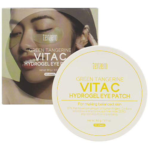 TENZERO Патчи для кожи вокруг глаз гидрогелевые с витамином С Green Tangerine Vita C Hydrogel Eye Patch #1