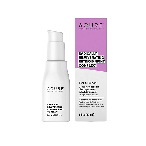 ACURE Сыворотка для лица ночная с ретиноидом и скваланом Radically Rejuvenating 30 #1