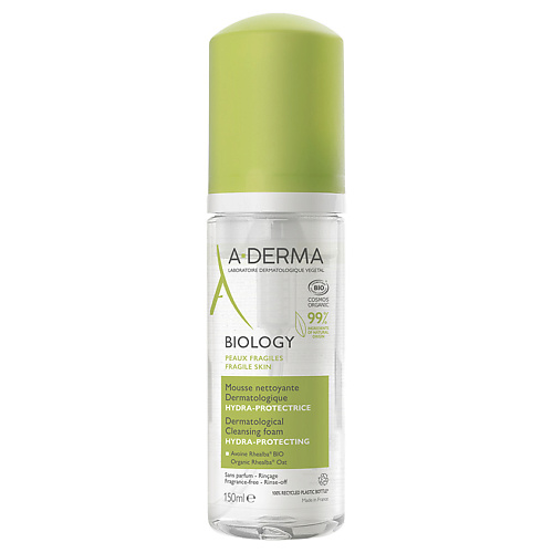 A-DERMA Очищающая пенка для хрупкой кожи Biology Cleansing Foam 150 #1