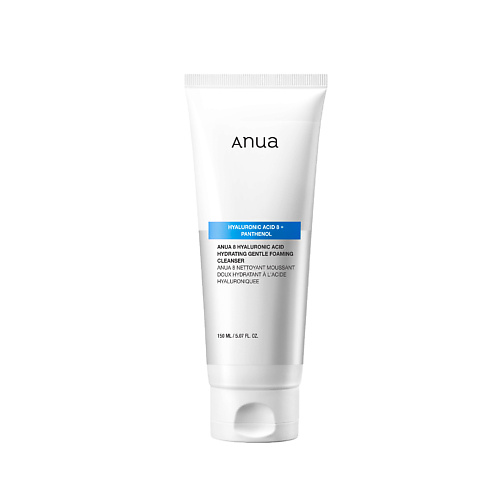 ANUA Очищающая пенка для умывания 8 HYALURONIC ACID HYDRATING GENTLE FOAMING CLEANSER 150 #1