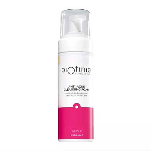 BIOTIME FOR HOME CARE Очищающая пенка для умывания лица от прыщей, акне и черных точек 160 #1