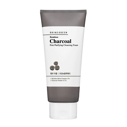 BRING GREEN Пенка для умывания очищающая поры с бамбуковым углем Bamboo Charcoal Pore Purifying Cleansing Foam 300 #1