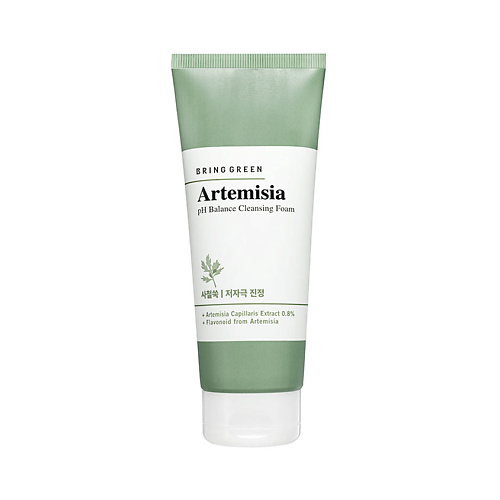 BRING GREEN Пенка для умывания регулирующая pH кожи с полынью Artemisia pH Balance Cleansing Foam 250 #1