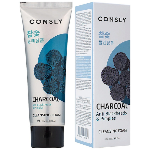 CONSLY Пенка для умывания c древесным углем против черных точек Wash Foam With Charcoal Against Black Spots 100 #1