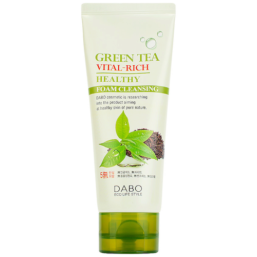 DABO Пенка для умывания c экстрактом зеленого чая Green Tea Vital-Rich Healthy Foam Cleansing 100 #1