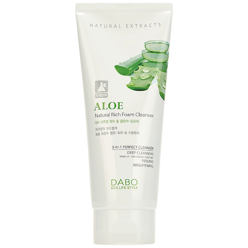 DABO Пенка для умывания c экстрактом алоэ Aloe Natural Rich Foam Cleanser 180 #1