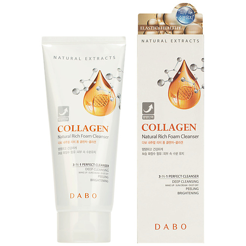 DABO Пенка для умывания c коллагеном Collagen Natural Rich Foam Cleanser 180 #1
