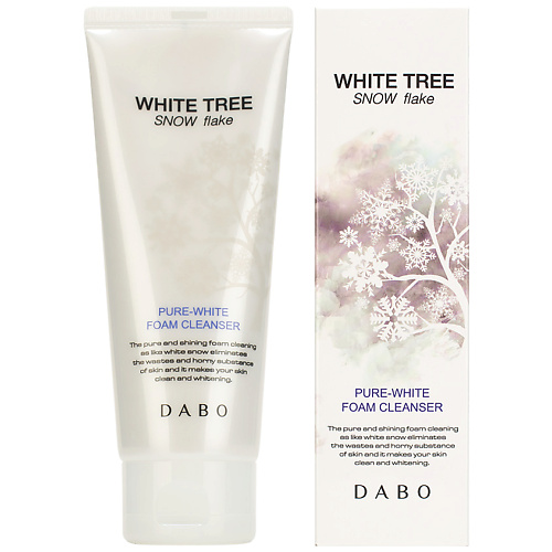 DABO Пенка для умывания для глубокого очищения пор White Tree Snow Flake Pure-White Foam Cleanser 150 #1