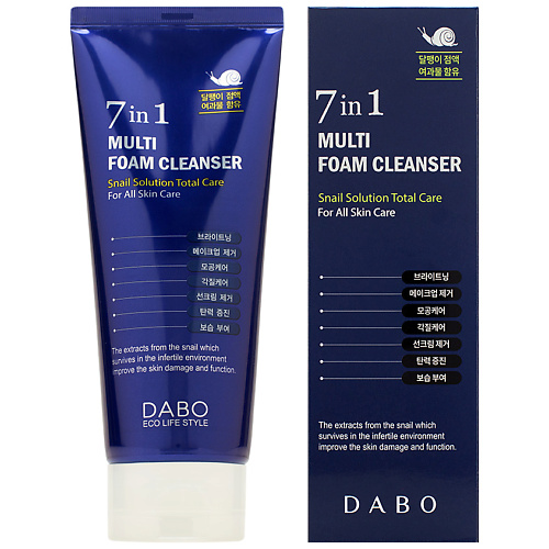 DABO Пенка для умывания мультифункциональная 7 в 1 Multi Foam Cleanser 180 #1