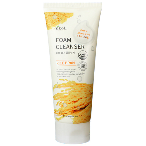 EKEL Пенка для умывания с Отрубями рисовыми Смягчающая Foam Cleanser Rice Bran 180 #1