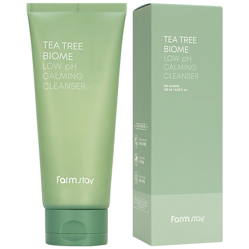 FARMSTAY Пенка для умывания Успокаивающая очищающая c нейтральным pH Tea Tree Biome Low pH Calming Cleanser 180 #1