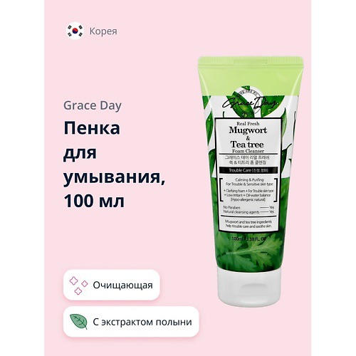 GRACE DAY Пенка для умывания с экстрактом полыни и чайного дерева 100 #1